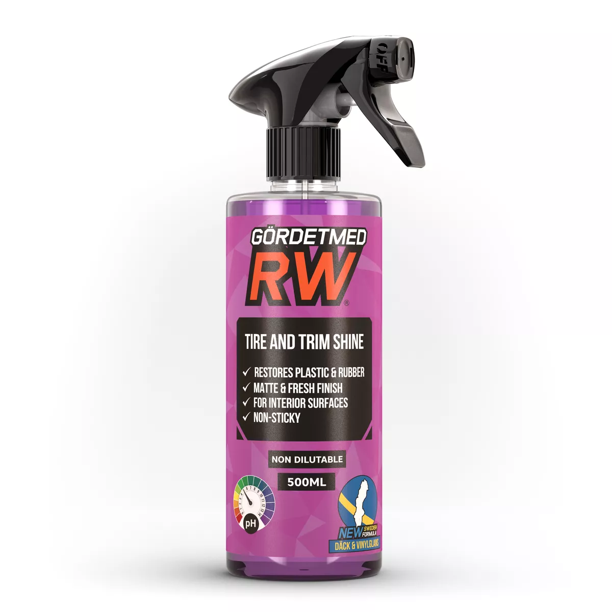 Däck & vinylglans med silikon, 500 ml